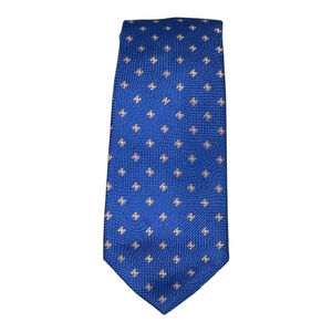 Arrow Tie Mens Blue Silk Premium Collection Geometric Pattern Classic 3.5x59in